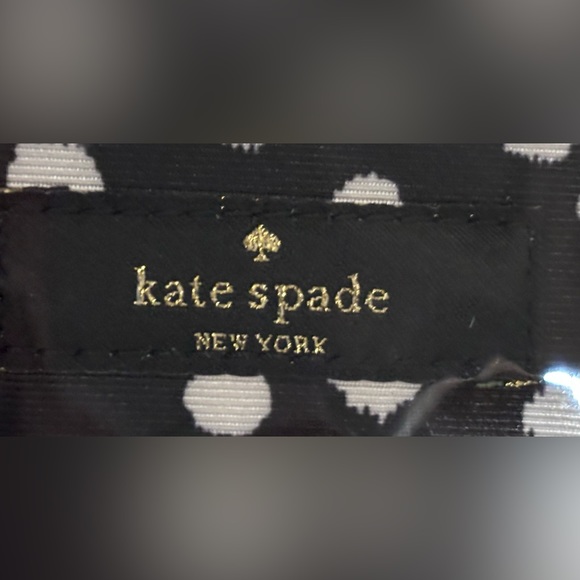 Kate Spade Makeup Travel Case 2 clear zipper compartments folds blue w… - Picture 12 of 16